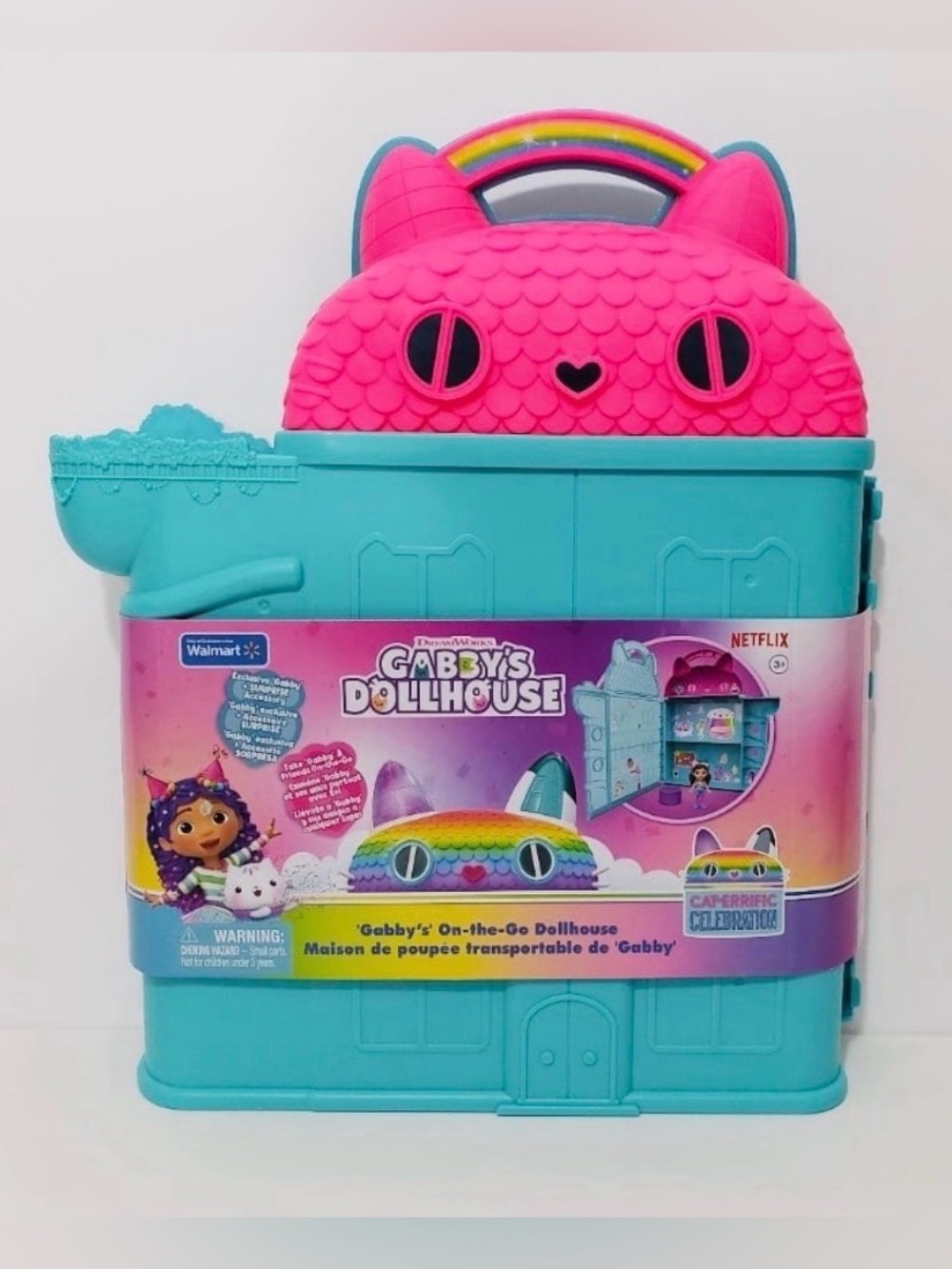 🆕 Gabby’s Dollhouse On The Go Dollhouse 12 Inch Playset Collectible Gabby Figure